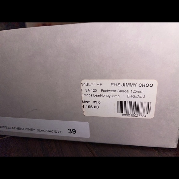 LYTHE BLACK EMBOSSED LEATHER, ACID YELLOW HONEYCOMB - Picture 5 of 6